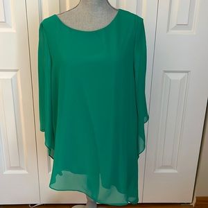 Chicos Emerald Green Tunic Top